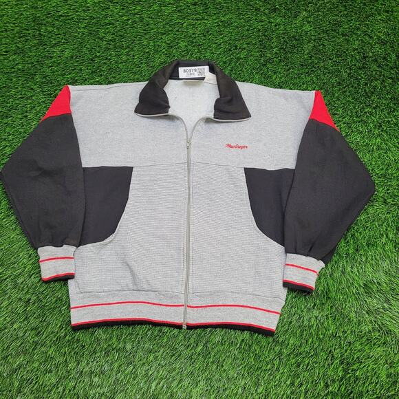Vintage 90s McGregor Fleece Zip Jacket Womens M/L 20x23 Logo - Picture 1 of 14